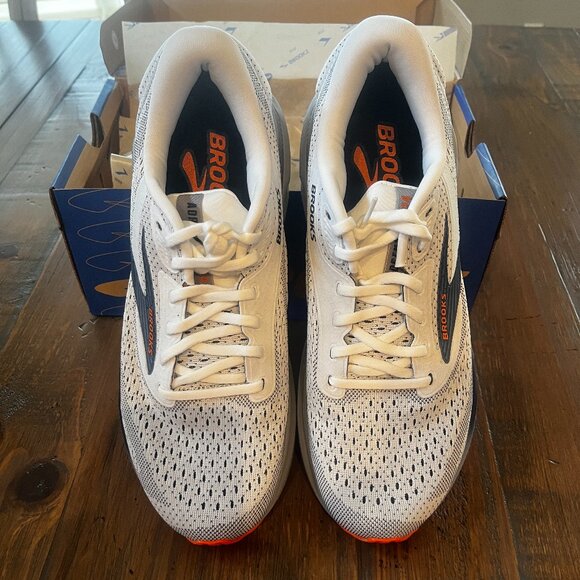 Men's Brooks Adrenaline GTS 24, Size 9, White/Peacoat/Alloy, NIB - Picture 3 of 8